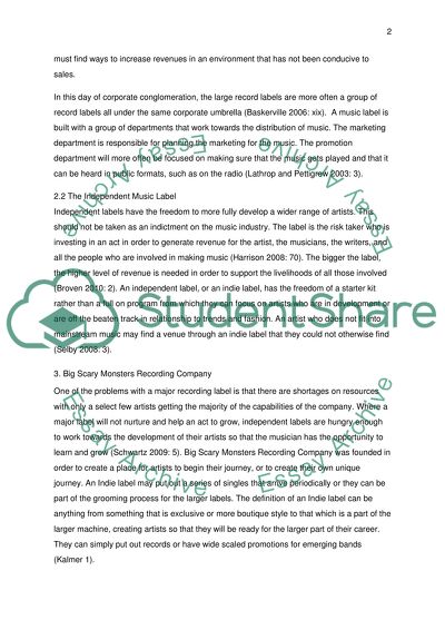 Music Labels and the Work they do: Focus on Big Scary Monsters Recording Company