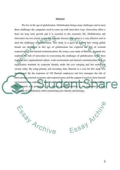 Role of External Responsiveness and Internal Communications