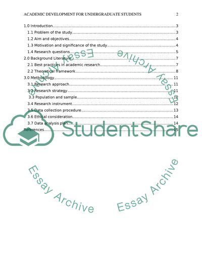 Academic Development Strategies for Undergraduate Students