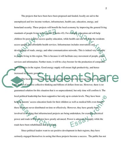 The American Recovery and Reinvestment Act