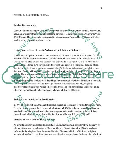 The Impacts of Television on the United Arab Emirates Culture