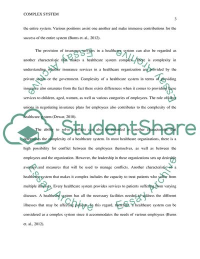 The Complexity of Healthcare System