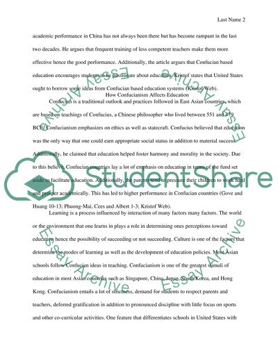 Confucianism And Education In Asia