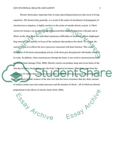 Occupational Health and Safety