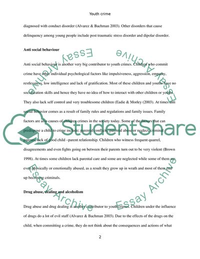 Deviant Behavior and Crime of Youth