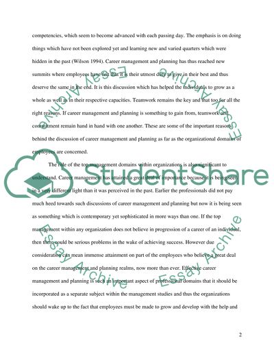 Career management in business