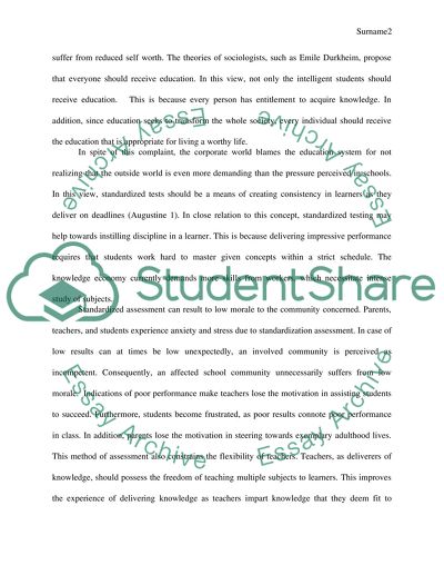 The Problem with Standardized Tests