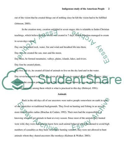 Indigenous Study of the American People