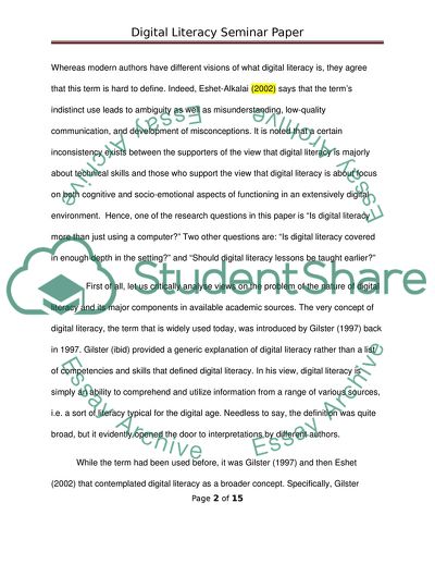 Understanding Digital Literacies