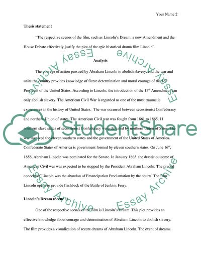 The House Debate, a New Amendment and Lincolns Dream