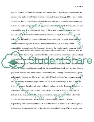 Violence in the Media