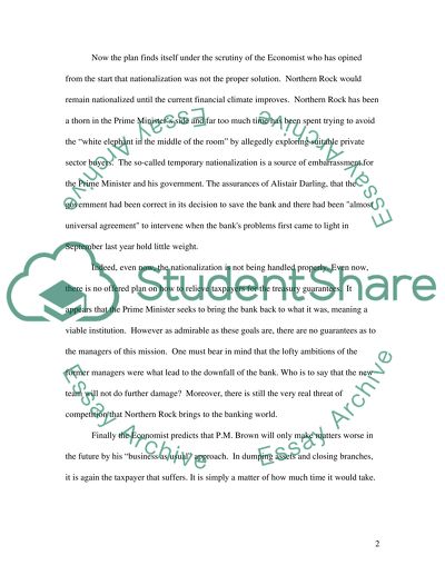 The Debacle of Northern Rock