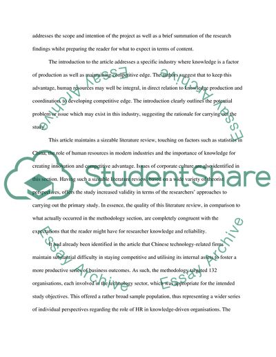 Performance Outcomes in Chinas Technology Industry