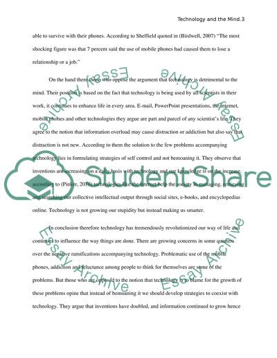 Technology and the mind