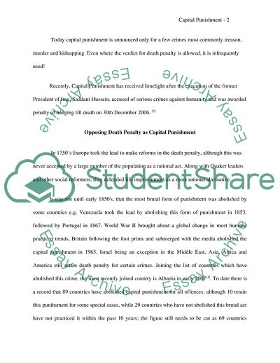 Is Capital Punishment Bad Public Policy