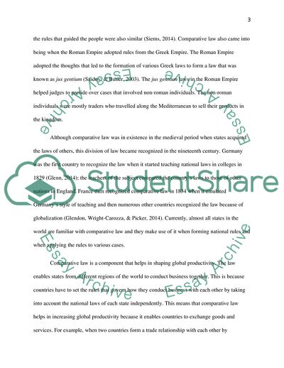 Comparative Legal Methods of Dispute Settlement