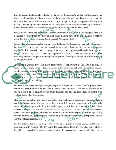 A Countrys Demographic Trend