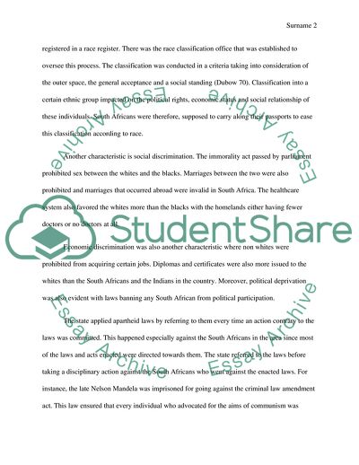 Key Features of Apartheid, How the Cold War Affected Africa