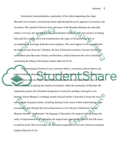 One Hundred Years of Solitude