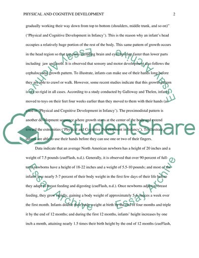 Physical and Cognitive Development in Infancy