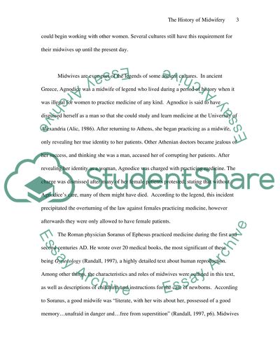 The History of Midwifery