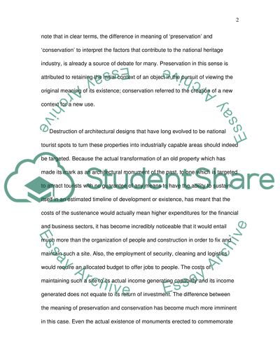 The Heritage Industry