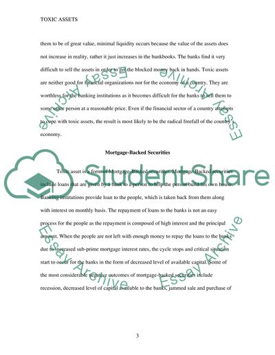 Essay Term Paper Toxic Asset Business Law Healthy Foods Essay also Psychology As A Science Essay Toxic Asset Business Law Essay Example Topics And Well Written How To Write A Good Proposal Essay