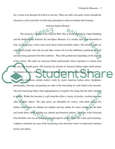 Visiting the museums