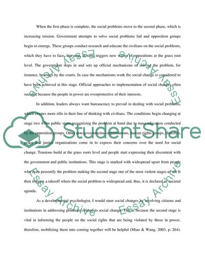 Social Change within Developmental Psychology