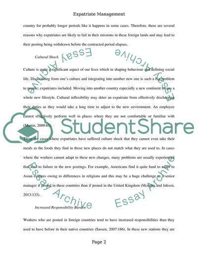 Expatriate management