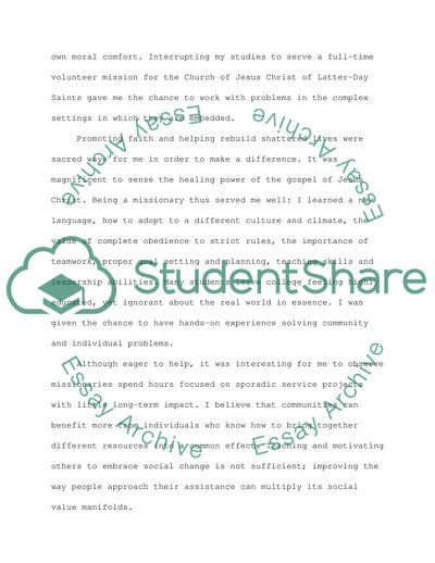 Statement of Purpose for Entering to Doctoral Program