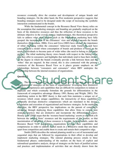 Resource based view essay image