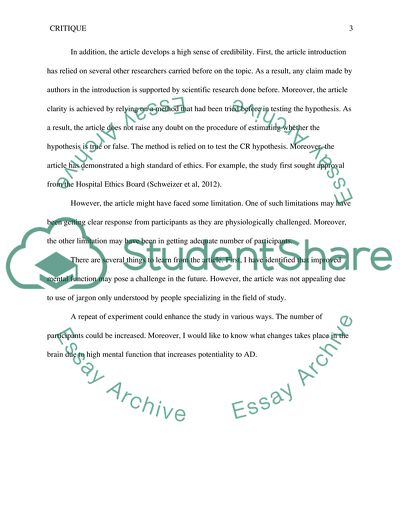 Bilingualism as a Contributor to Cognitive Reserve Critique