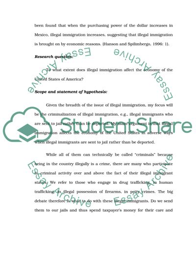 Illegal Immigrations Destructive Impact on the Economy of the United States of America