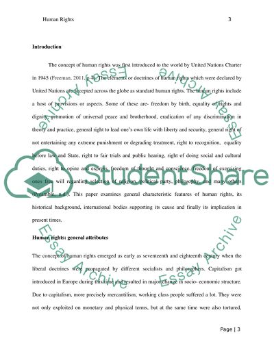 The History of Human Rights