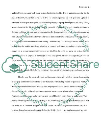 Hamlet as a Tragic Hero