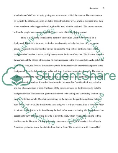 Scene analysis of the movie Making of an American Citizen