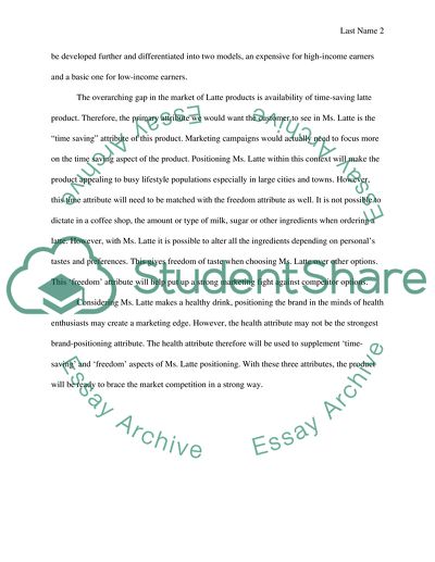 Marketing: Miss Latte`s Brand