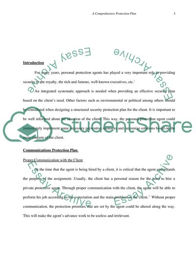 Comprehensive Protection Plan