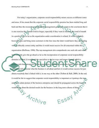 Corporate Social Responsibility and Business Management