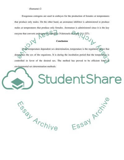 Relationship between Sex and Temperature