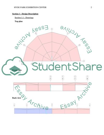 Preliminary Design and Analysis of an Exhibition Centre in Hyde Park