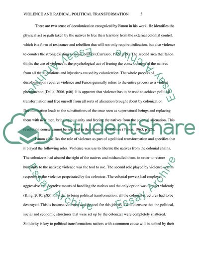 Violence and Radical Political Transformation