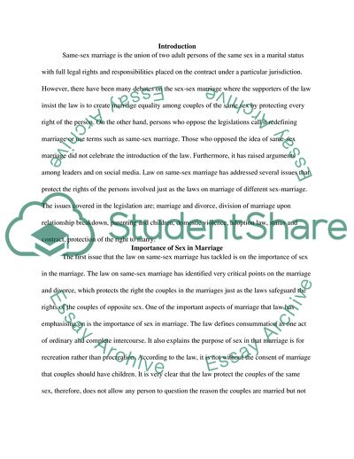 The Analysis of the Family Law