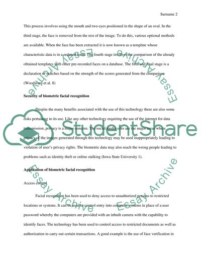 The Biometric Facial Recognition Process