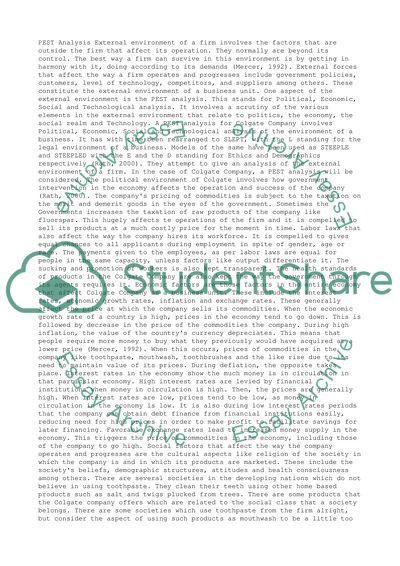MGT499 Mod 2 SLP - Strategic Management External Analysis