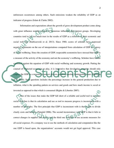 Gross Domestic Product