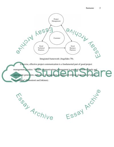 Architecture Good Practices on Project Management