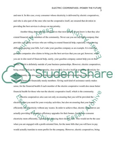 Electric Cooperatives: ipower the Future