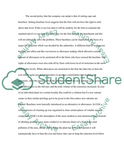 Policies to reduce negative externalities